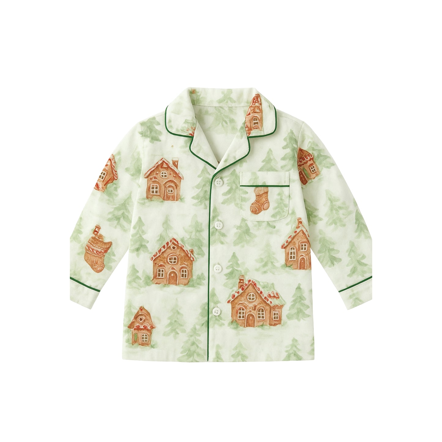 Whimsical Cottage Night Suit – Kids Pajama Set